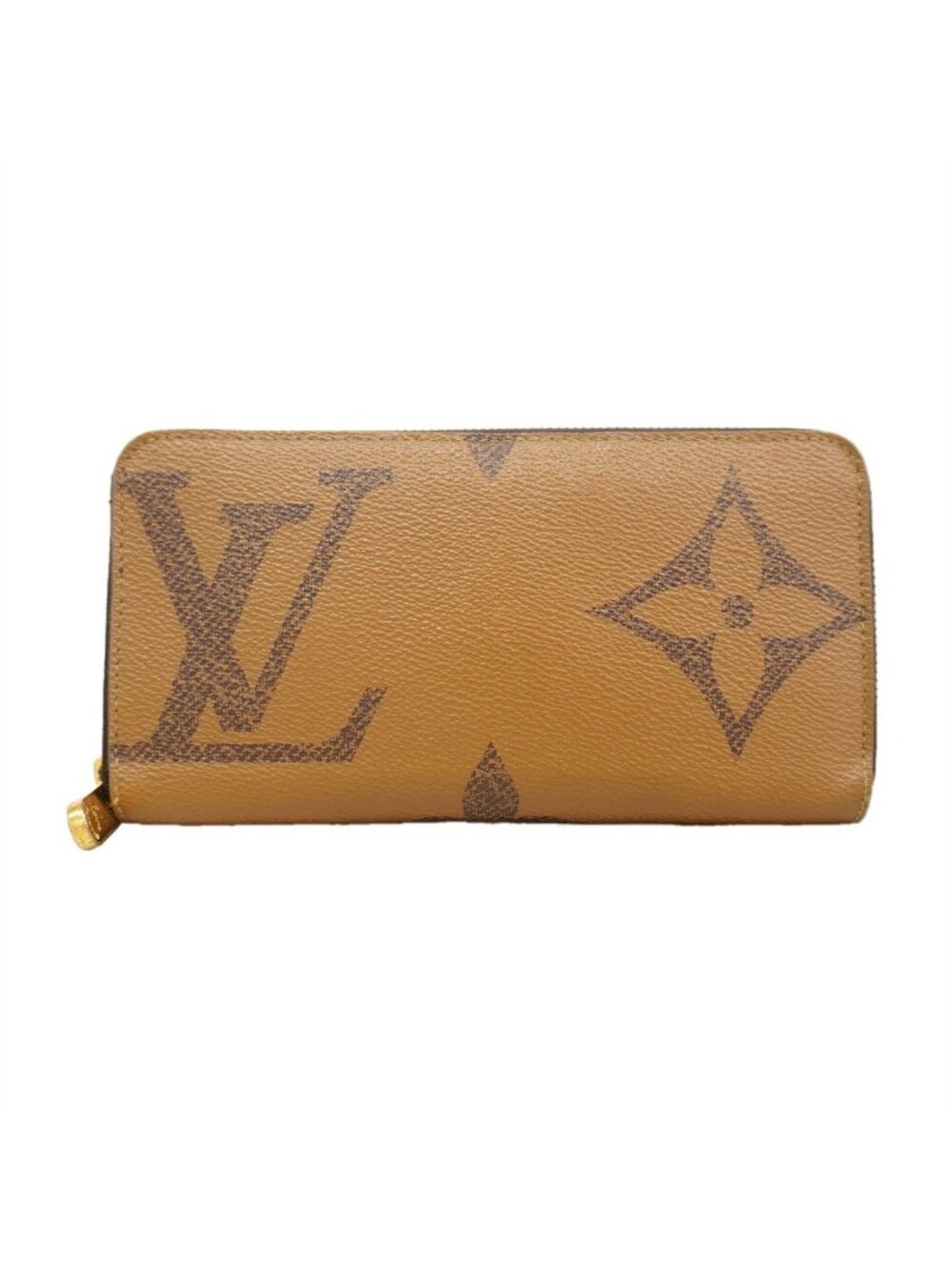 Louis Vuitton Wallet Monogram Giant Reverse Zippy Brown